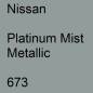 Preview: Nissan, Platinum Mist Metallic, 673.